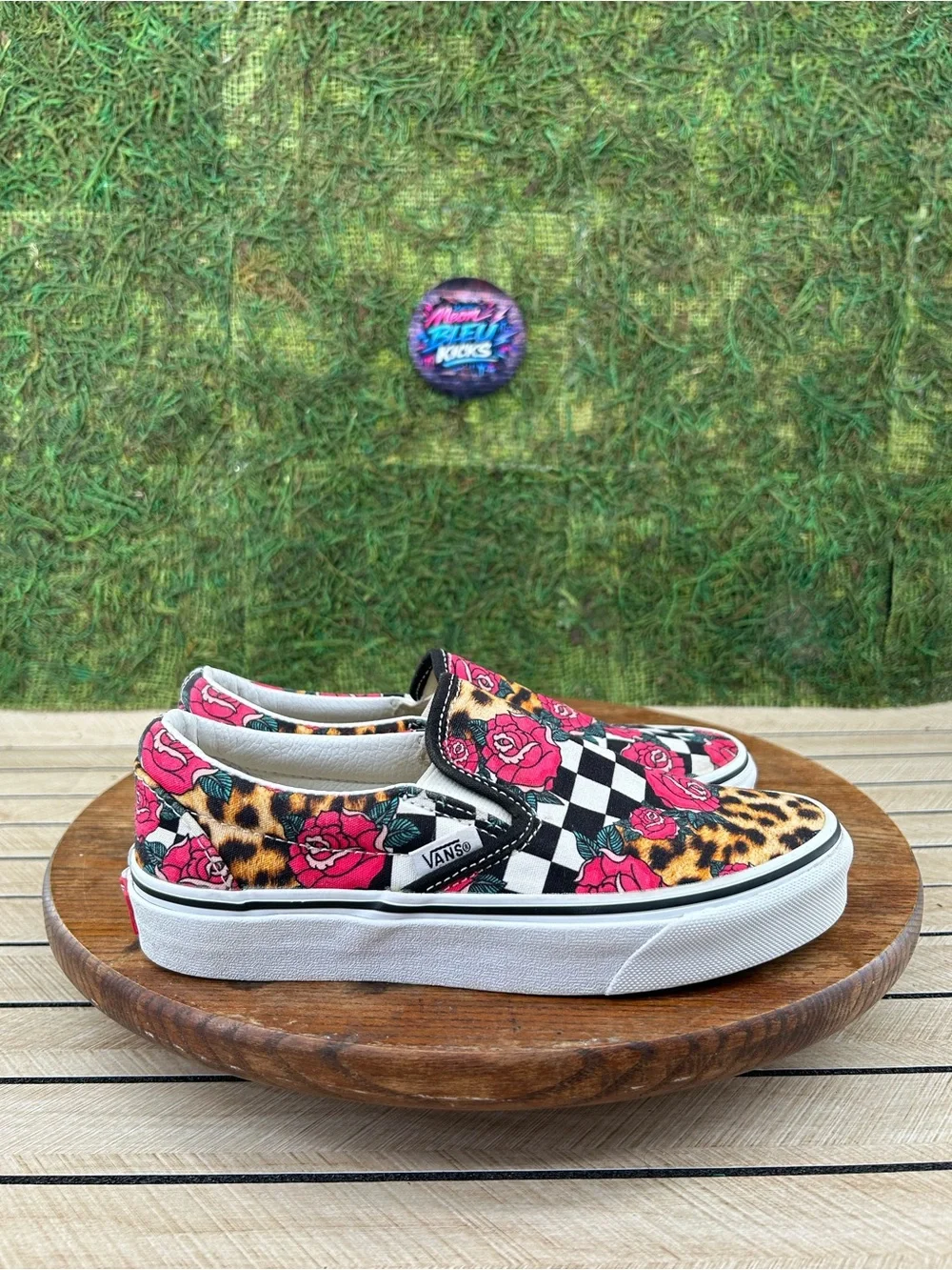 Vans Classic Slip-On 'Rose Animal Checkerboard'